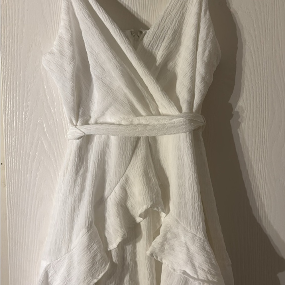 Trixxi Asymmetrical White Dress